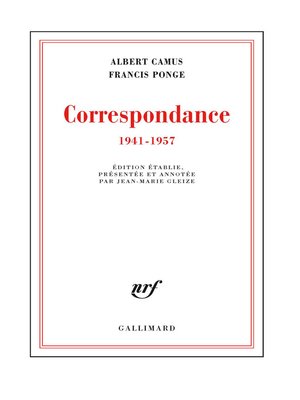 cover image of Correspondance (1941-1957)